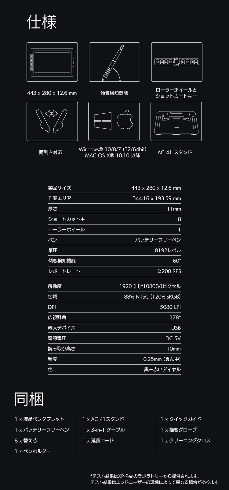 XP-PEN Artist15.6 Pro 液晶ペンタブレット 傾き検知機能付き X-Store