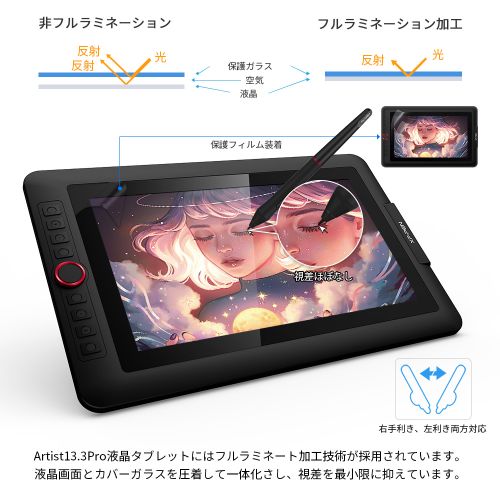 XP-PEN Artist12 セカンド豪華版＋タブレットスタンド＋電源アダプタ